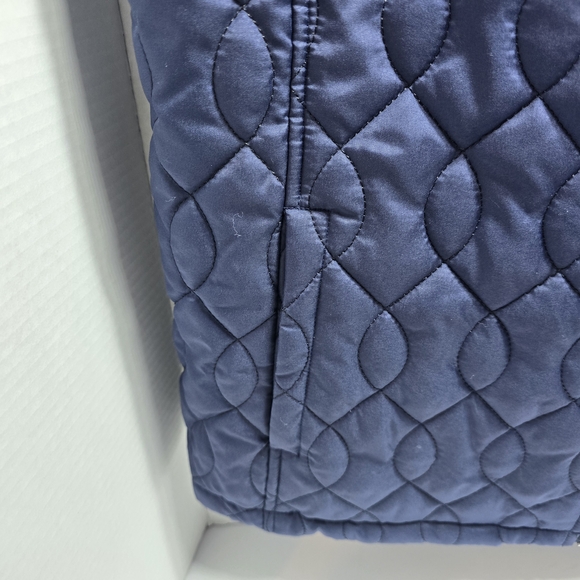 Women's Quilted Vest - Navy Blue - Picture 3 of 8